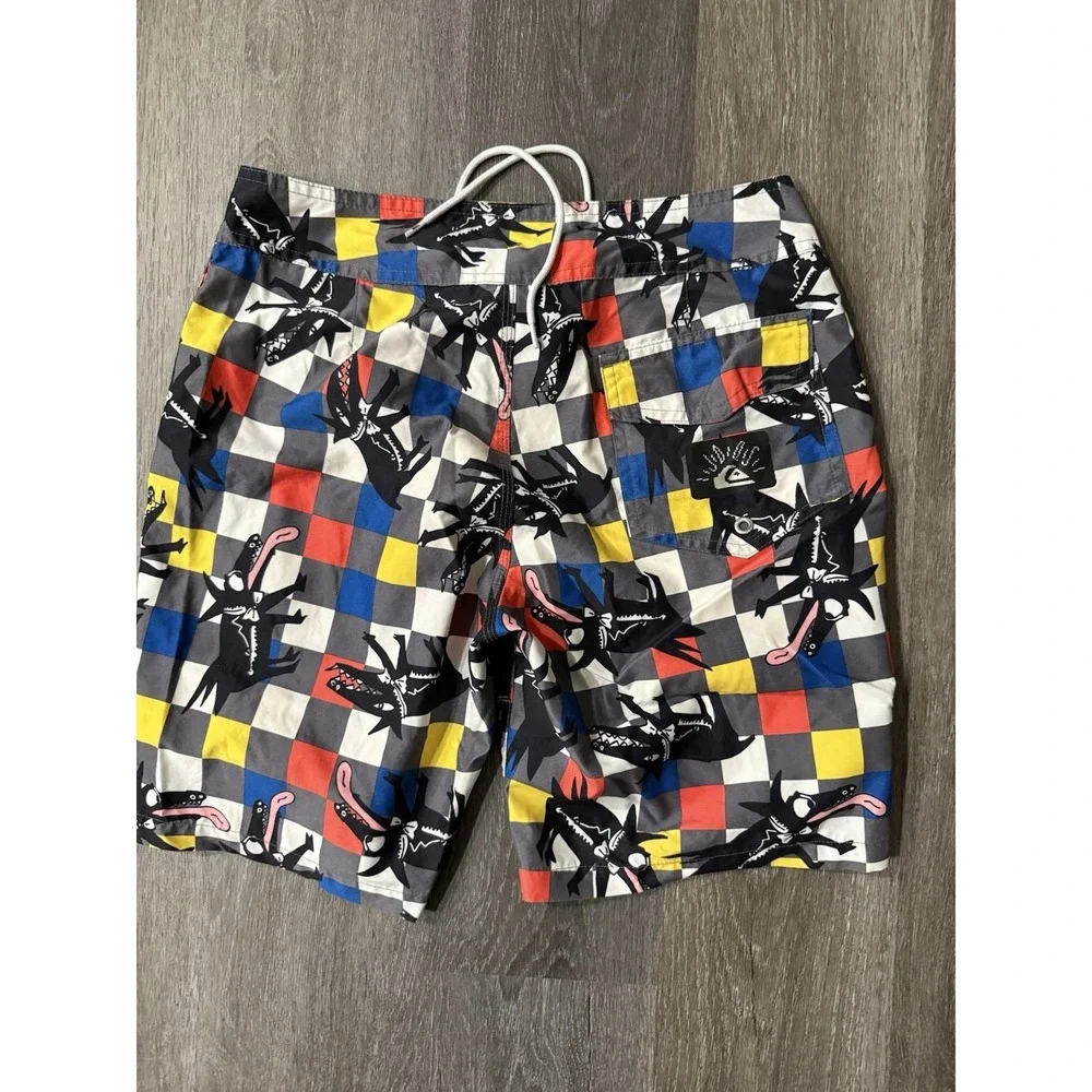 Quiksilver Julien David Size 28 Board Shorts Excellent‎ Condition! Swim Trunks